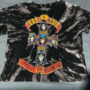 Guns N’ Roses Tie-Dye Croptop